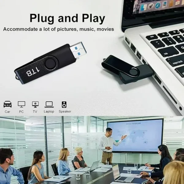 1tb usb flash drive 1000gb 1pack rotatable memory stick external storage drive for laptop pc maolai