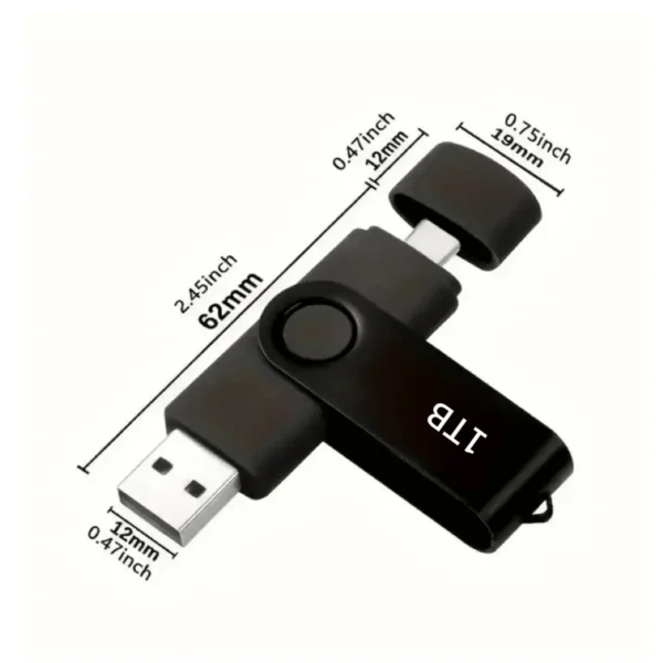 usb flash drive 1tb (932gb) usb c and usb a dual drive thumb drive jump drive compatible with phones, laptops, tablets maolai