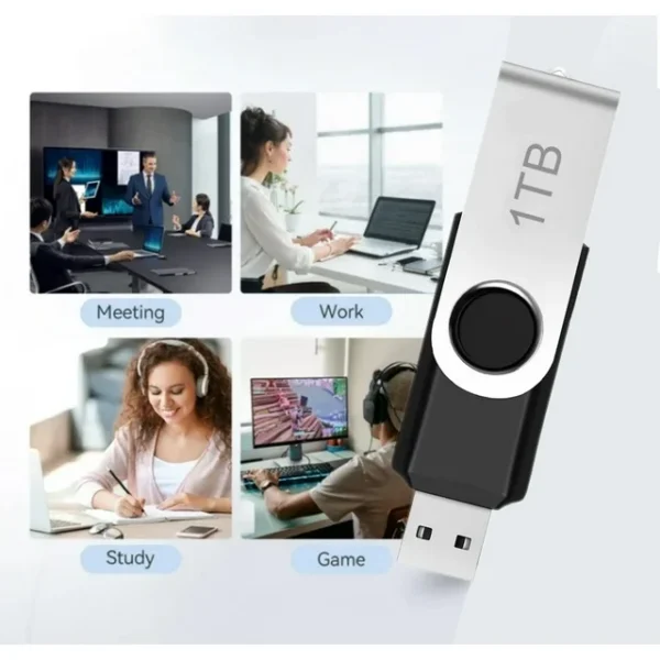 usb flash drive 1tb/1000gb 1pack,rotatable design,ideal for storing photos and data backup maolai