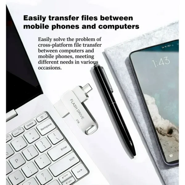 usb flash drive 2tb/2000gb dual drive thumb drive for mobile/tablet/pc/mac maolai