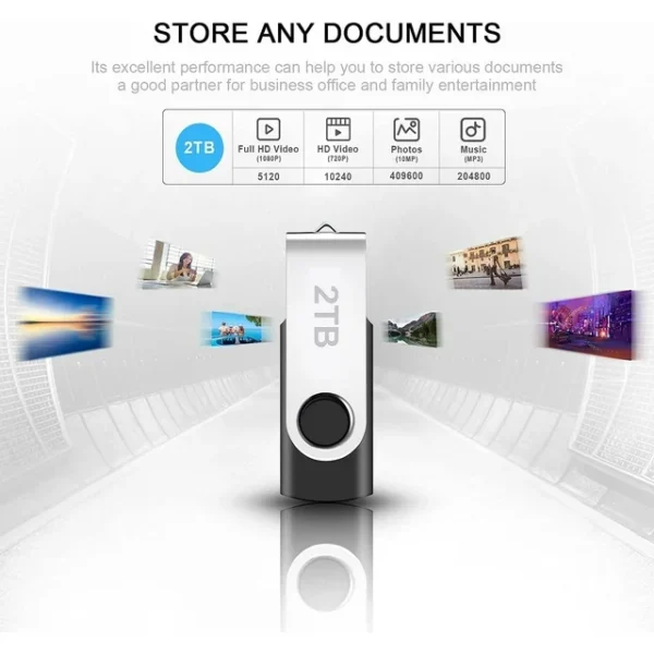 2tb usb flash drive, portable thumb drive memory stick for pc/laptop (2000gb) maolai