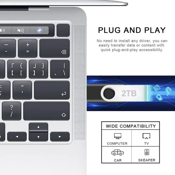 2tb usb flash drive, portable thumb drive memory stick for pc/laptop (2000gb) maolai