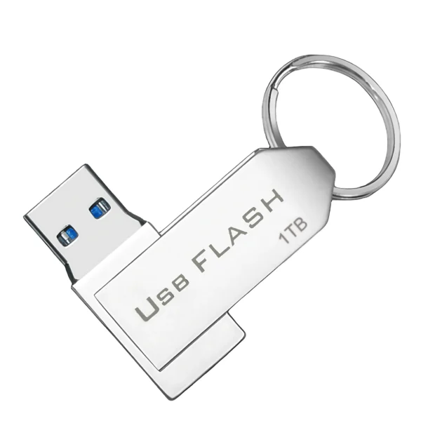 usb flash drive 1tb (932gb) metal thumb drive zinc alloy swivel design maolai