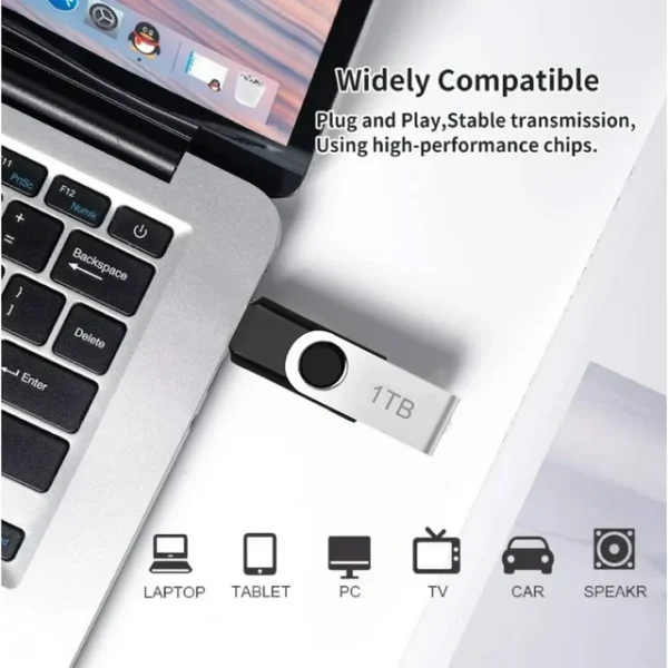 usb flash drive 1tb/1000gb 1pack,rotatable design,ideal for storing photos and data backup maolai